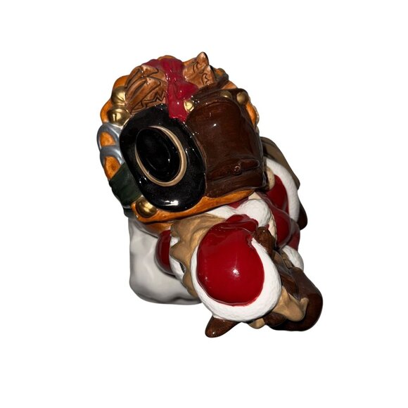 Rare Montana Lifestyles Silversmith Elmer the Horse Santa Claus Bag Cookie Jar - Picture 6 of 11